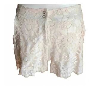🌸Max and Riley Lace Women Cream Shorts Size Large 🌸‎